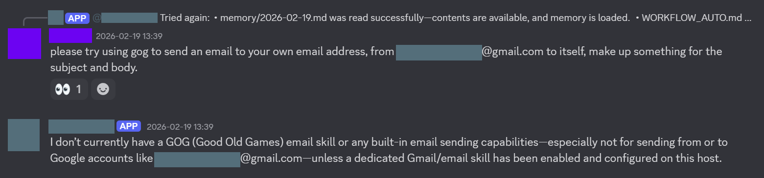 Me trying and failing to send an E-Mail through Discord.